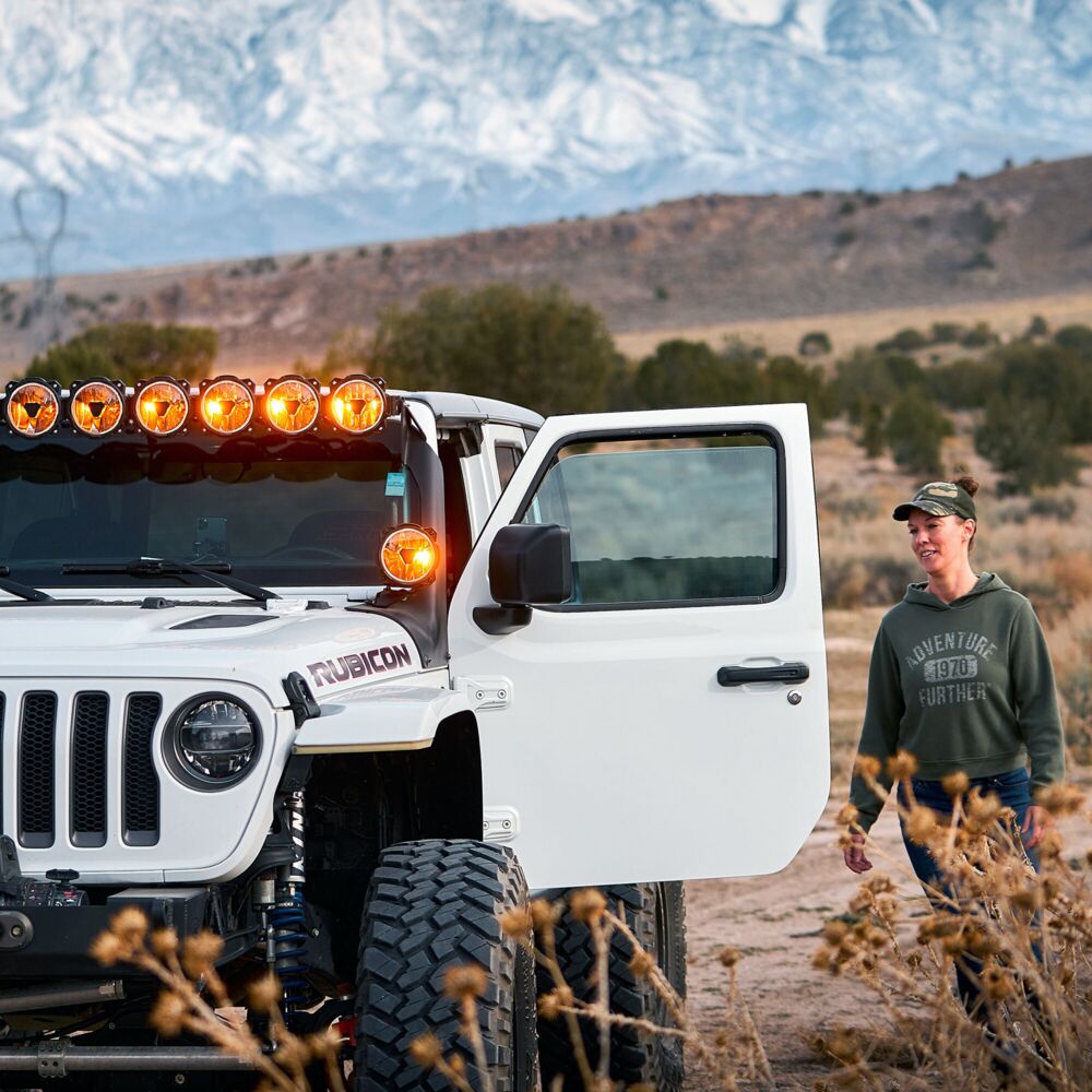 KC HiLiTES Gravity Titan Overhead Light Bar Kit for Jeep Wrangler JL & Gladiator JT 2018-2026