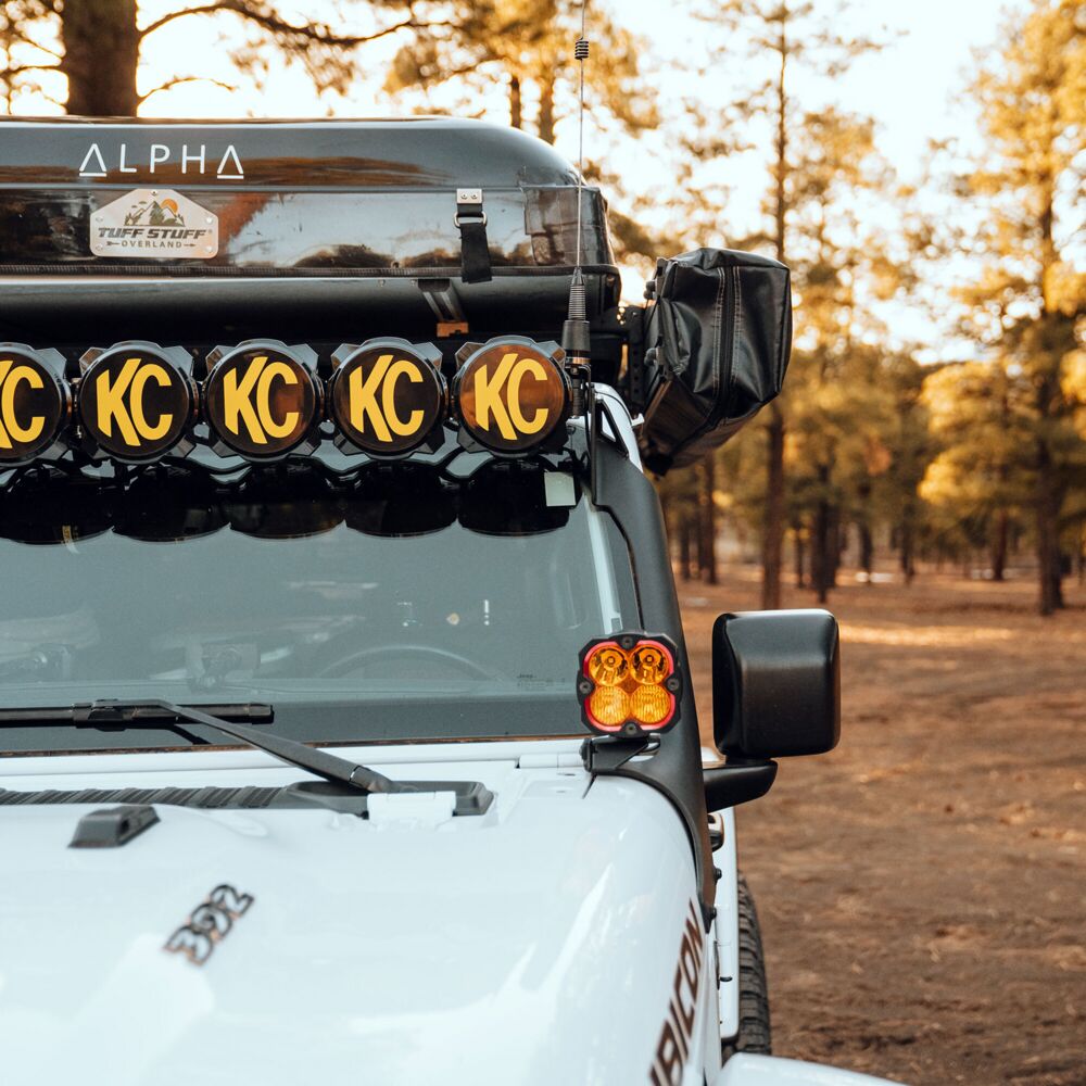 KC HiLiTES Gravity Titan Overhead Light Bar Kit for Jeep Wrangler 392 & Gladiator Mojave 2020-2026
