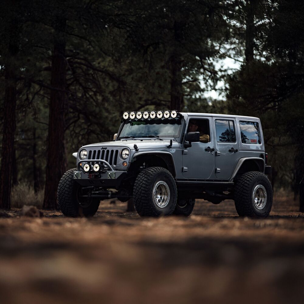 KC HiLiTES Gravity Titan Overhead Light Bar Kit for 2007-2018 Jeep Wrangler JK
