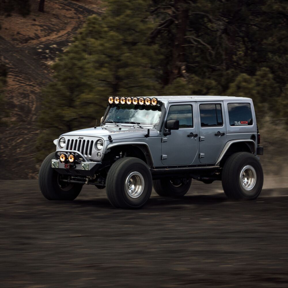 KC HiLiTES Gravity Titan Overhead Light Bar Kit for 2007-2018 Jeep Wrangler JK