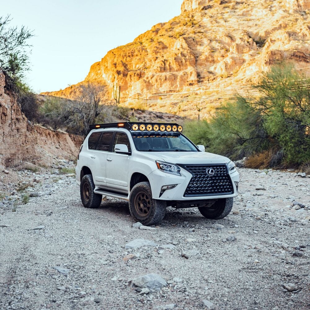 KC HiLiTES Platform One Roof Rack with 360° Lighting for 2010-2023 Lexus GX 460