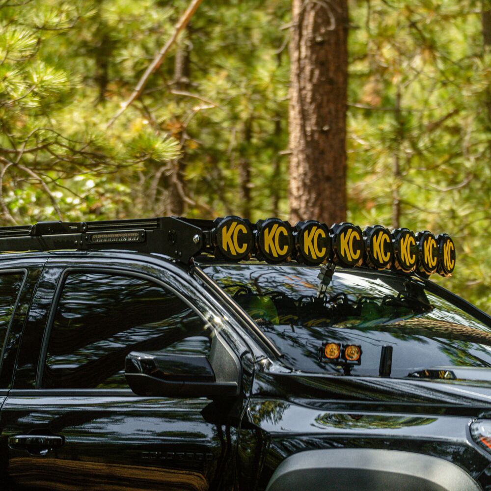 KC HiLiTES Platform One Roof Rack with 360° Lighting for 2015-2026 Chevy Colorado / GMC Canyon
