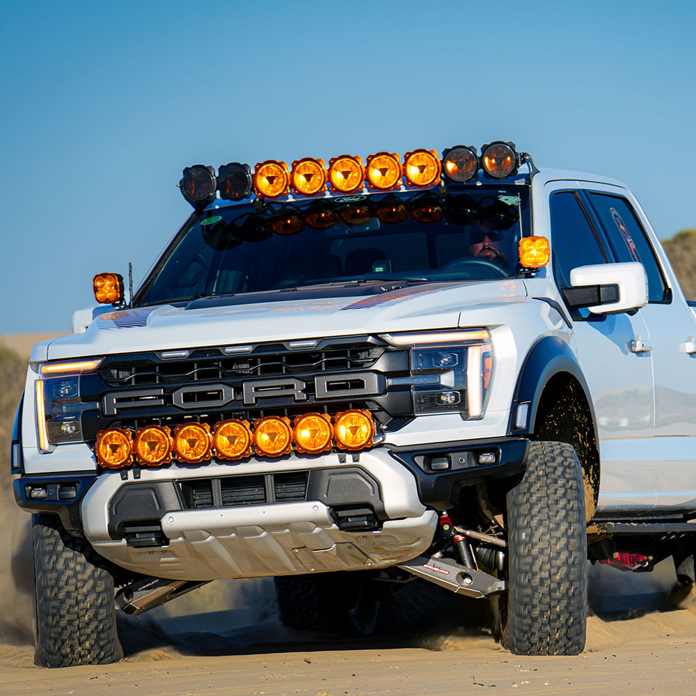 KC HiLiTES Gravity 7-Light Bumper Light Bar Kit for Ford F-150 802A Modular Bumper
