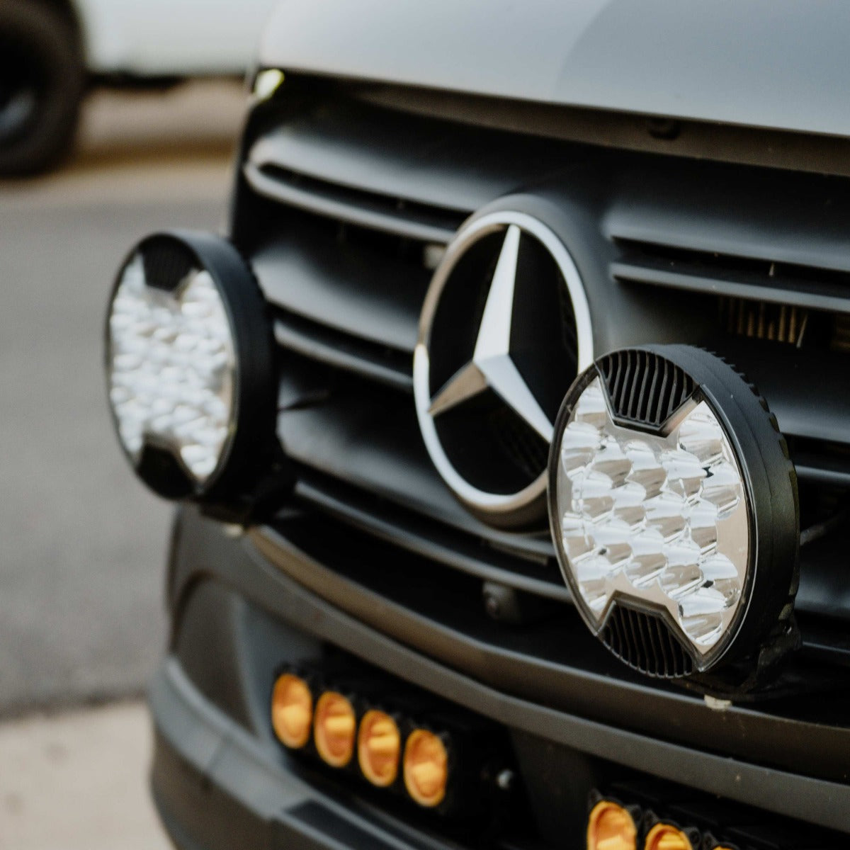 KC HiLiTES SlimLite Grille Light Kit for 2019-2025 Mercedes Sprinter Van