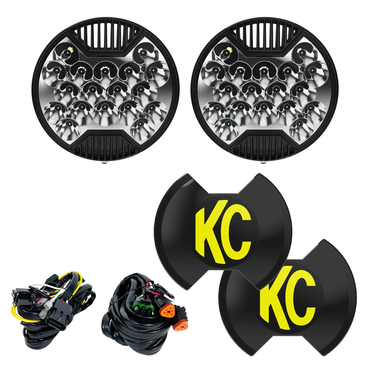KC HiLiTES SlimLite Grille Light Kit for 2019-2025 Mercedes Sprinter Van