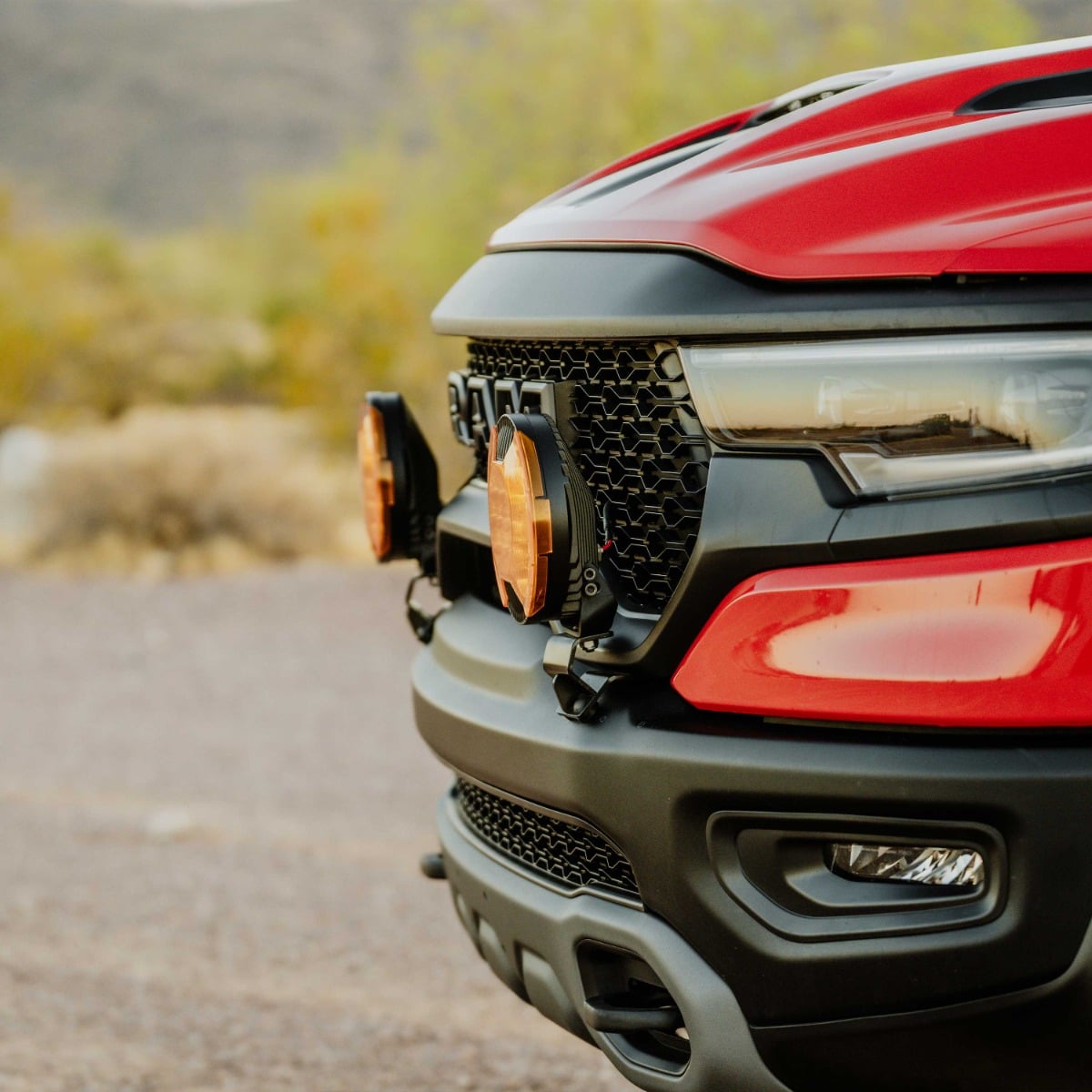 KC HiLiTES SlimLite 8" Grille Light Kit for 2019+ RAM 1500 Rebel / TRX