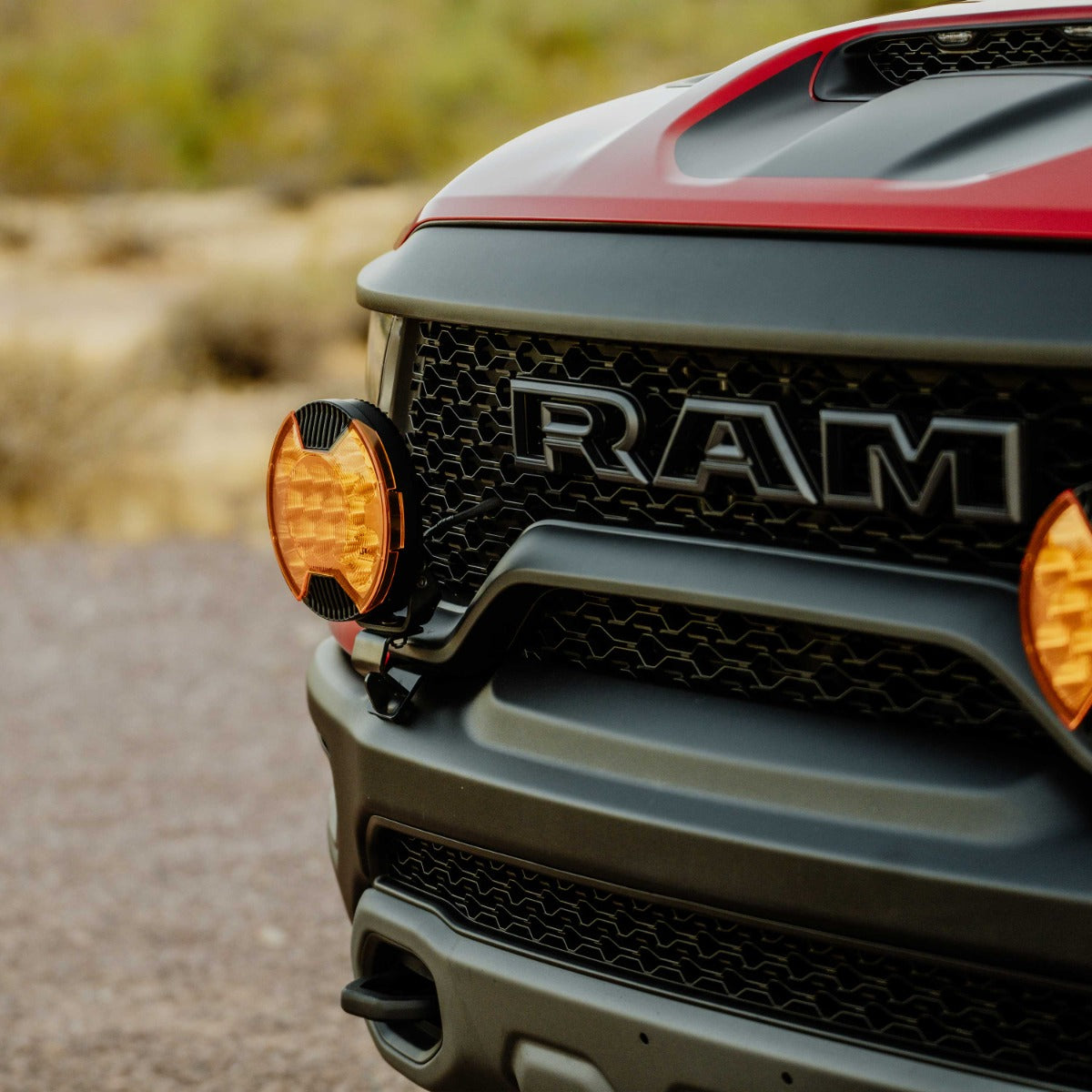 KC HiLiTES SlimLite 8" Grille Light Kit for 2019+ RAM 1500 Rebel / TRX