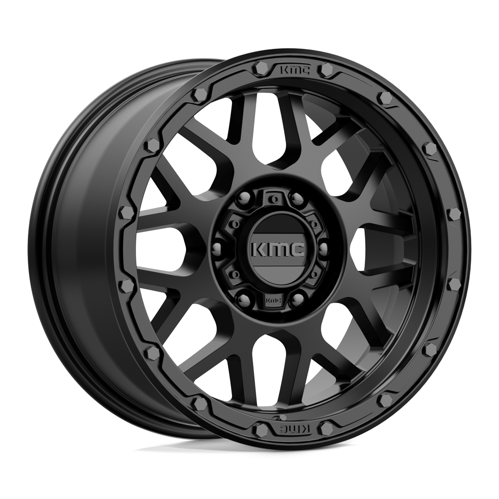 KMC KM535 Grenade Off-Road wheel in Matte Black, universal fit