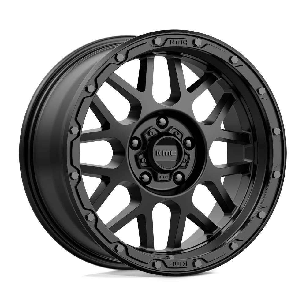 KMC KM535 Grenade Off-Road wheel in Matte Black for off-road trucks and SUVs