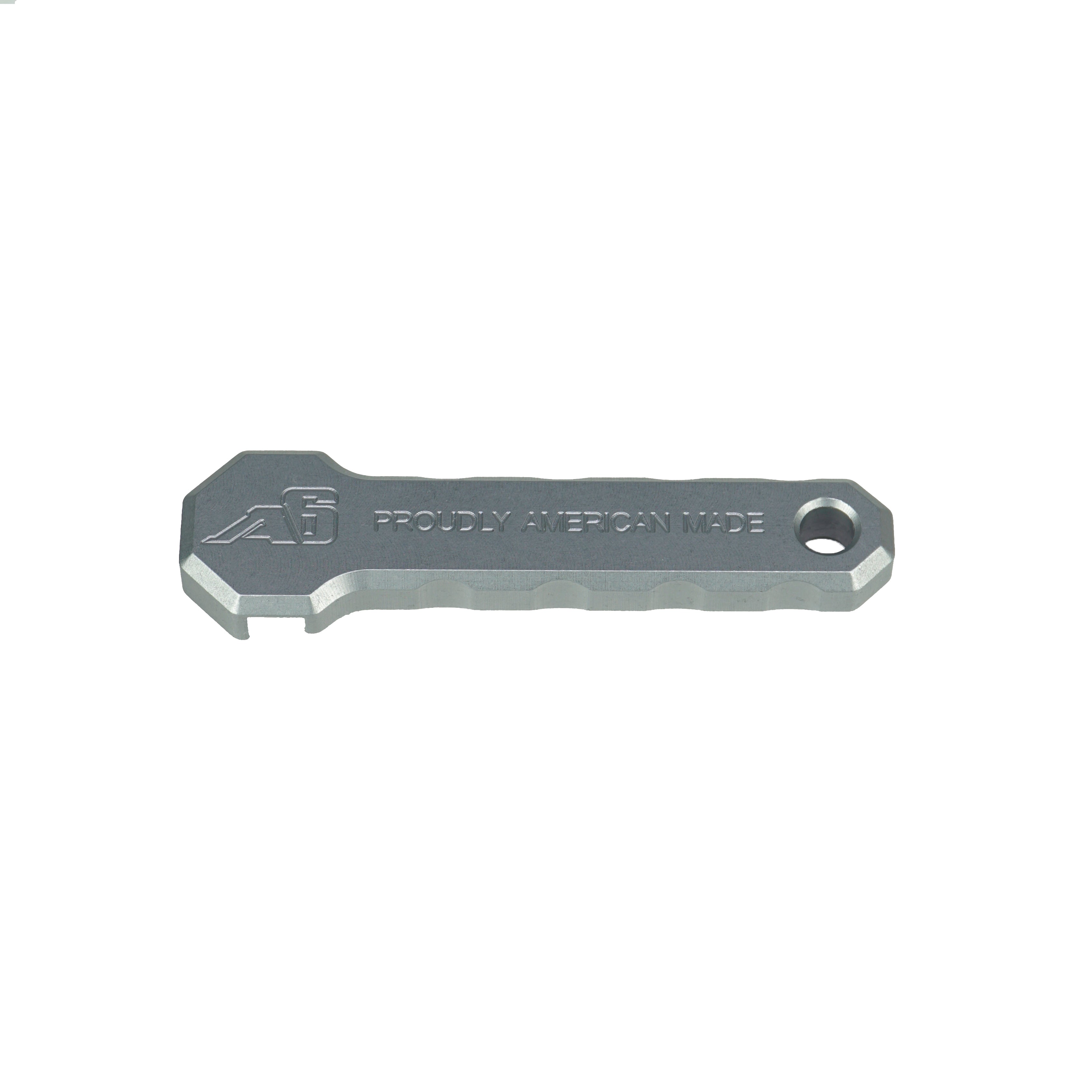 Metal knob wrench with engraved grip, ideal for off-road or overlanding vehicle gear