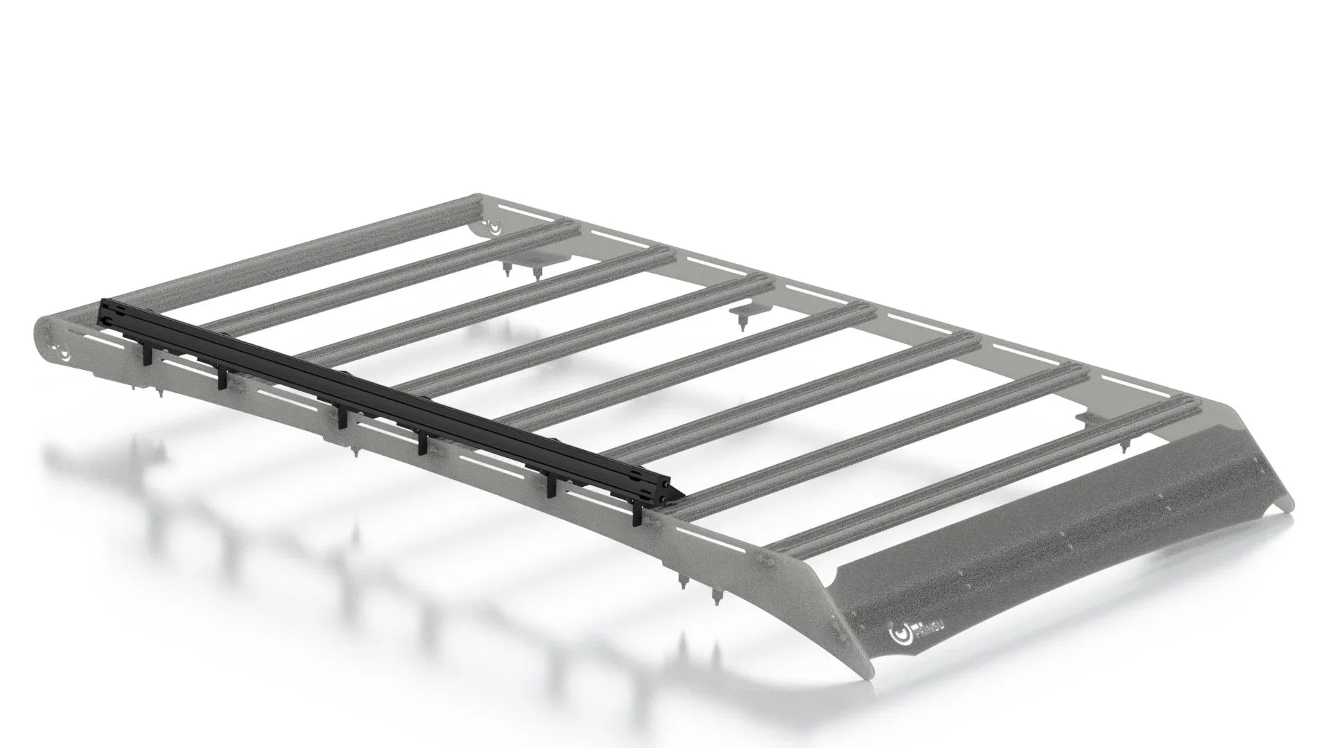 Heavy-duty roof rack for overlanding vehicles, featuring multiple crossbars and sturdy construction