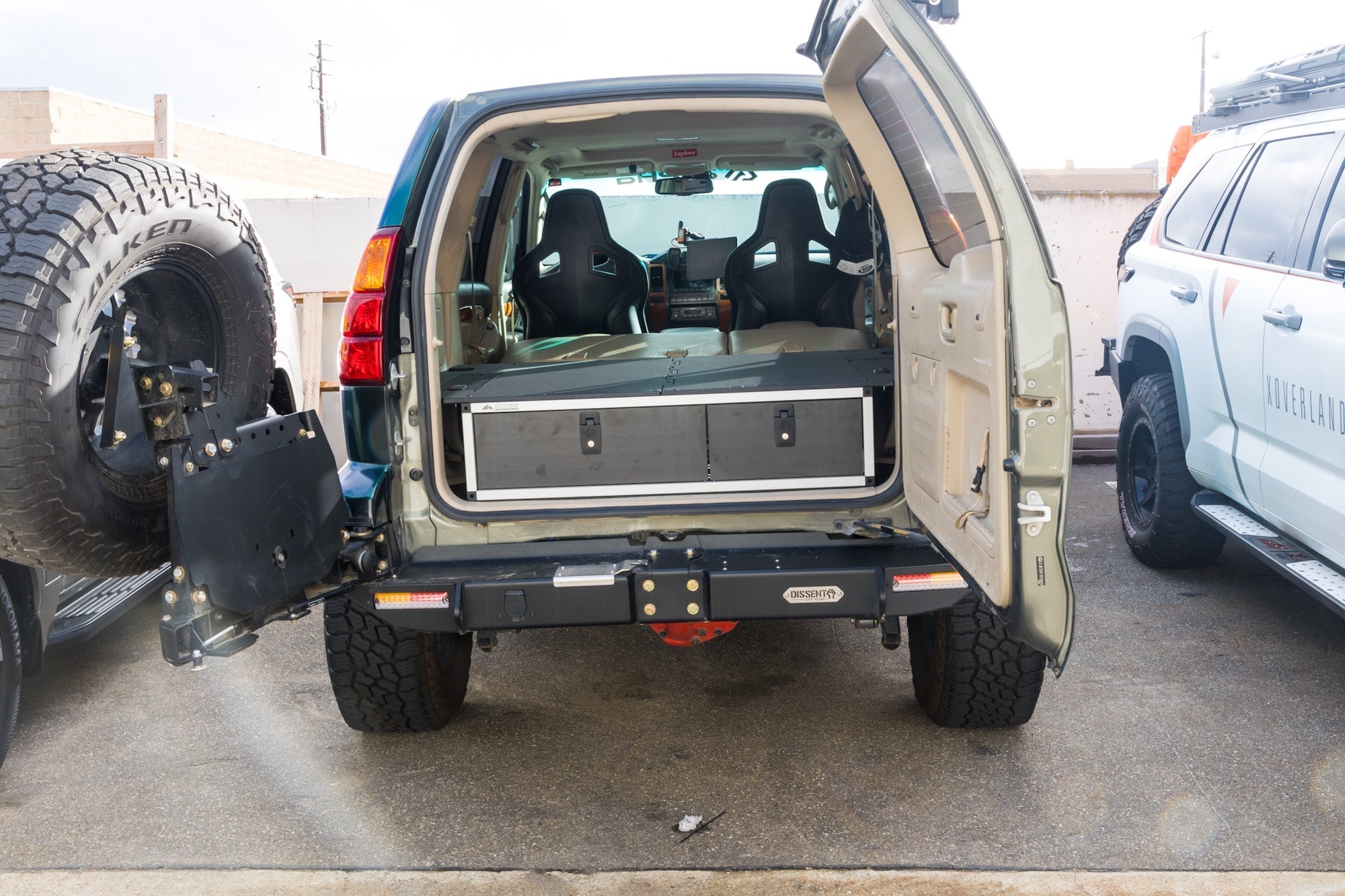 Goose Gear Lexus GX470 2002-2009 1st Gen. - Side x Side Drawer Module with Fitted Top Plate - 41-3/8"W x 10"H x 36"D