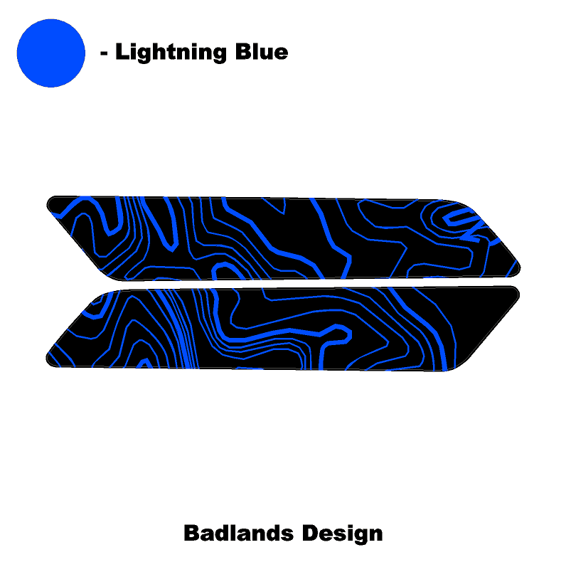 Topo Interior Rear Door Grab Handle Overlay Kit (Printed Series) - 2021+ Bronco 4 Door