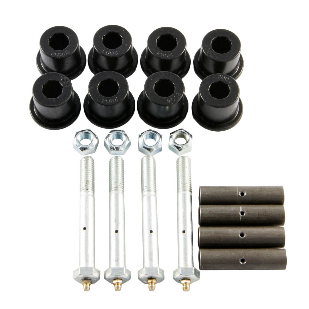 Jeep YJ bushing, bolt, and sleeve front rear eye suspension kit