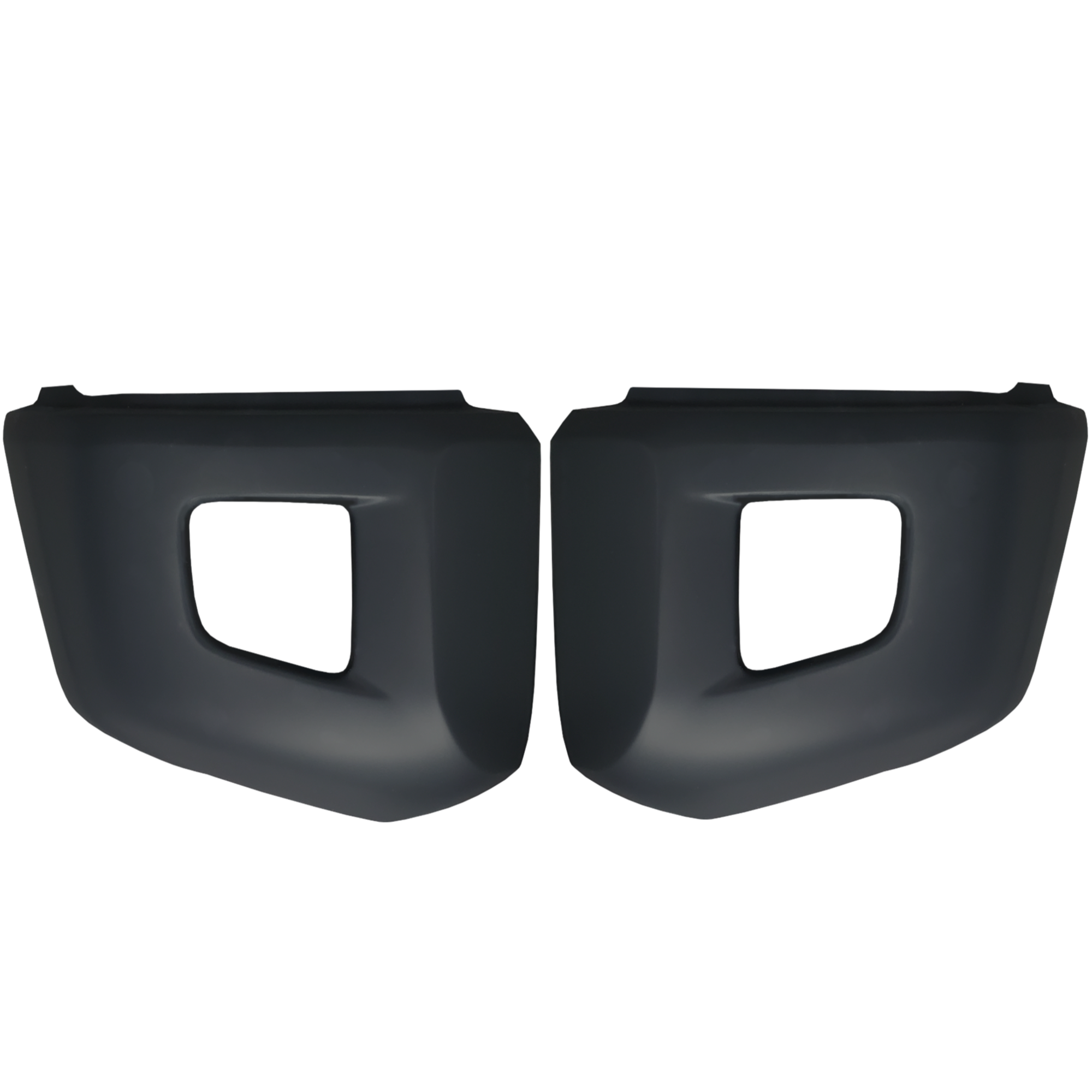 Matte Black BumperShellz Front Bumper Overlays for 2014-2021 Toyota Tundra, Chrome Delete Kit, Without Sensor Holes – Ideal for Bumper Black-Out.