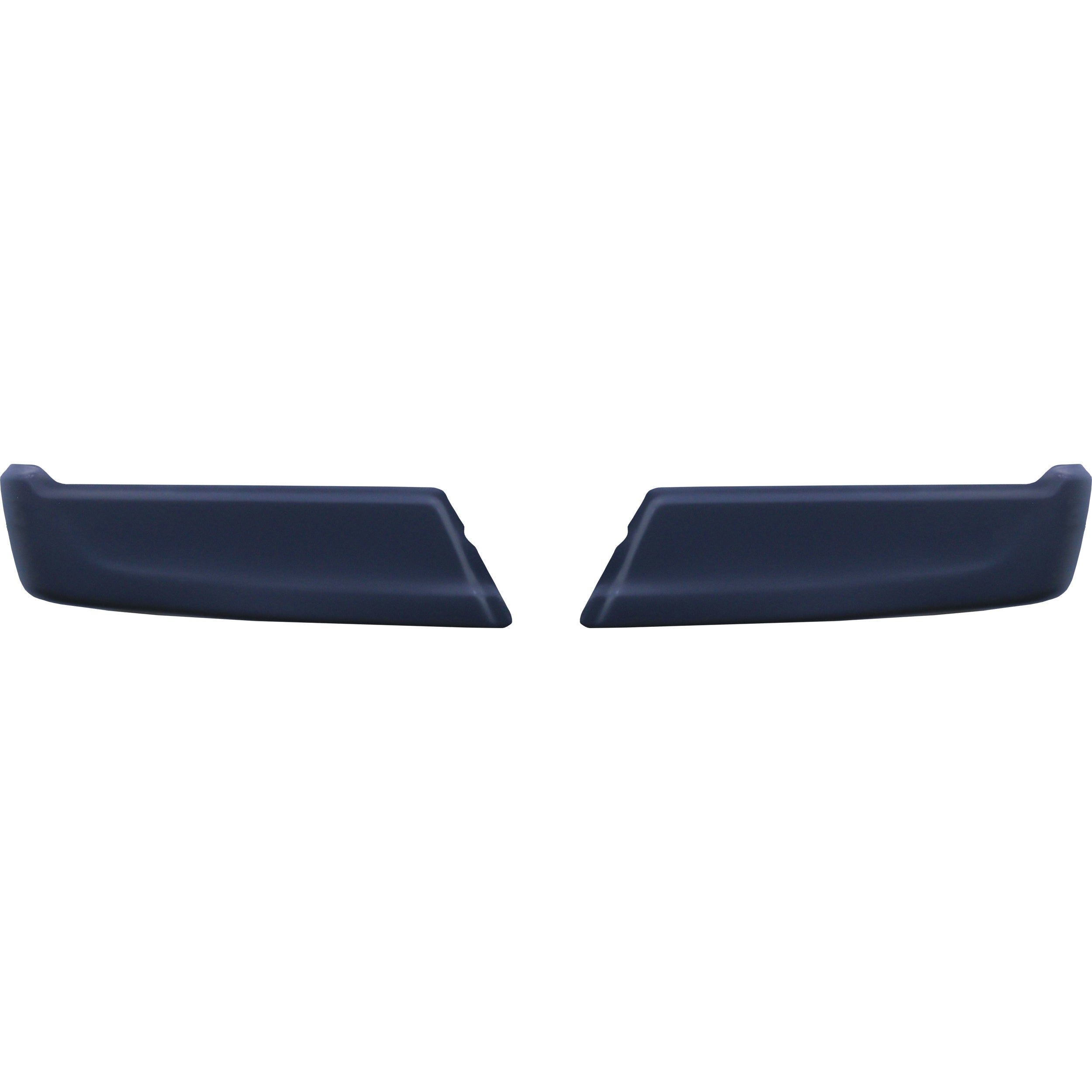 Matte Black 2021-2023 F150 Rear Bumper Covers without sensors - BumperShellz Chrome Delete Kit