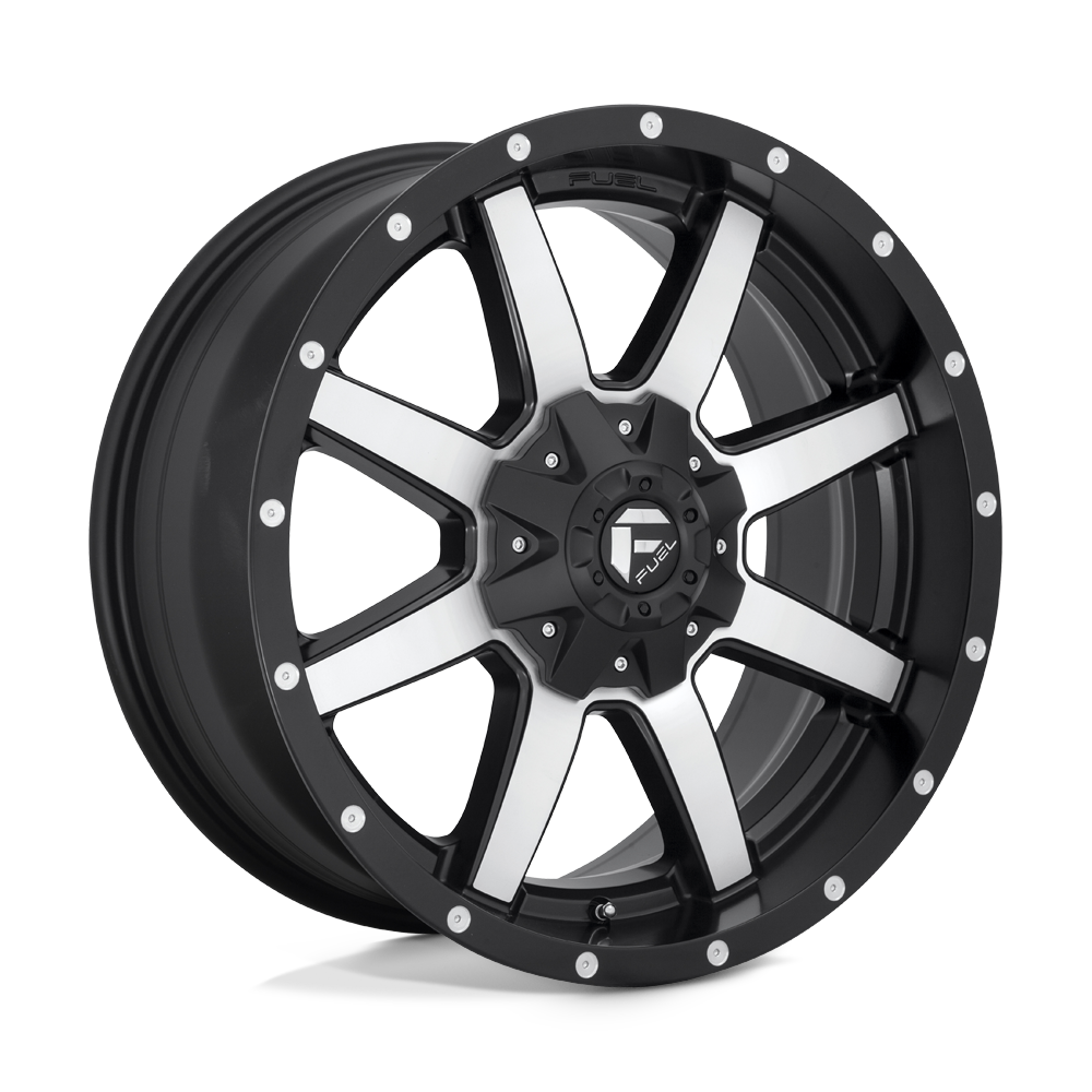 Fuel Maverick D537 Matte Black Machined wheel, multiple bolt patterns