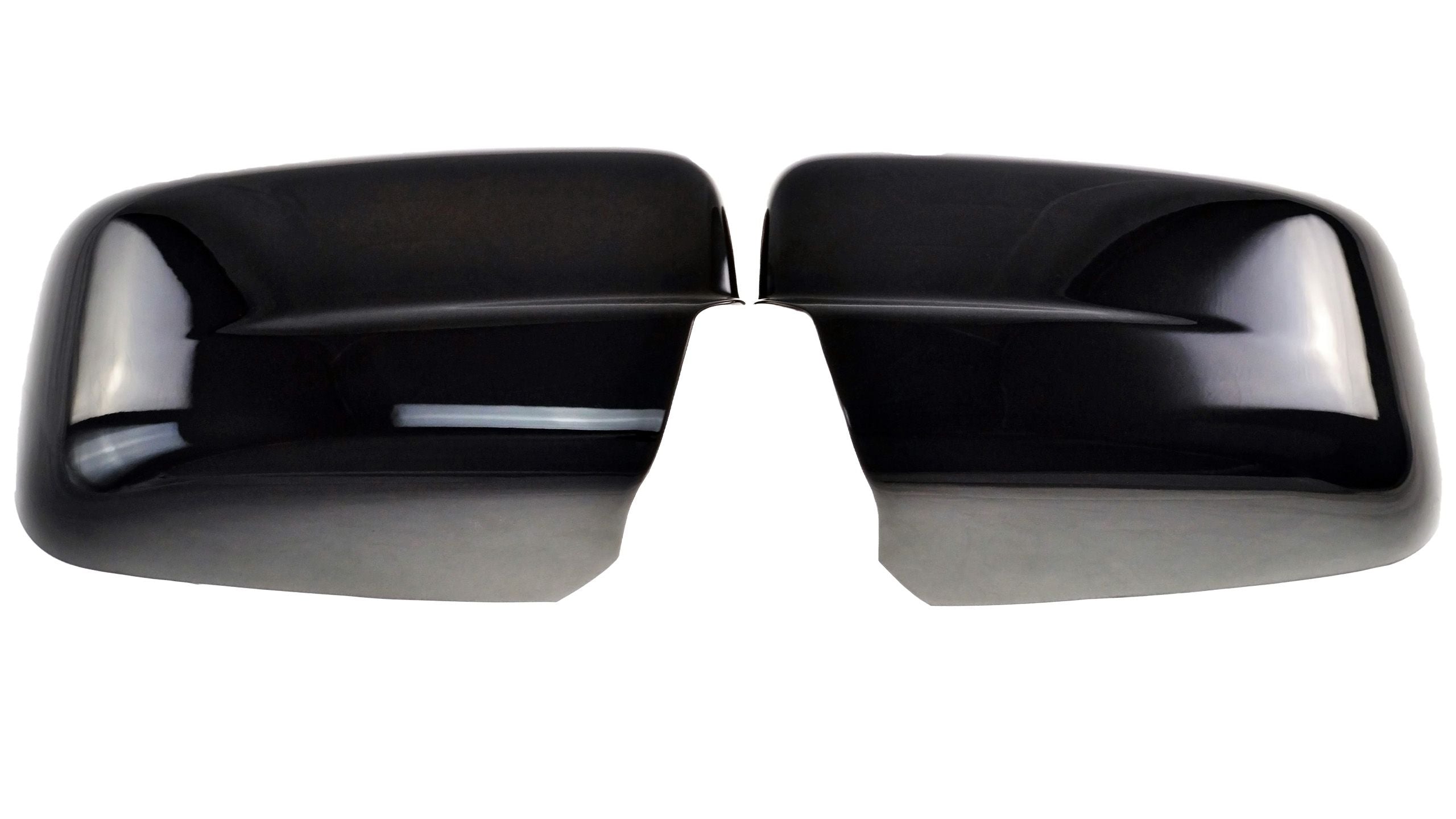 MC6150BLK 09-10 Dodge Ram 1500, 11-18 Ram 1500, 19-22 Ram 1500 Classic 2 PCS No Turn Signal Full Gloss Black Tape-on Mirror Cover