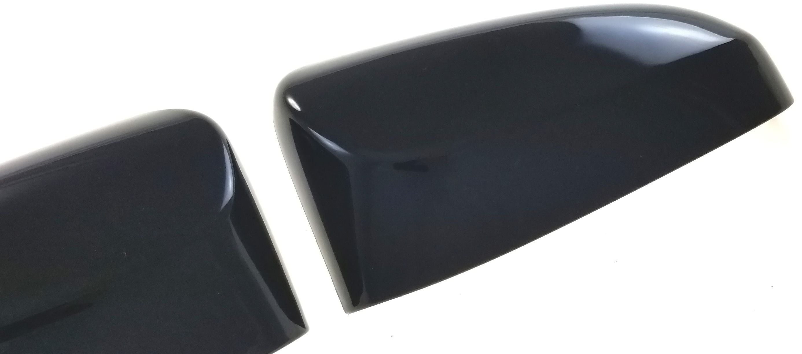 MC6195BLK 13-18 Toyota Yaris 2 PCS No Turn Signal Top Gloss Black Tape-on Mirror Cover
