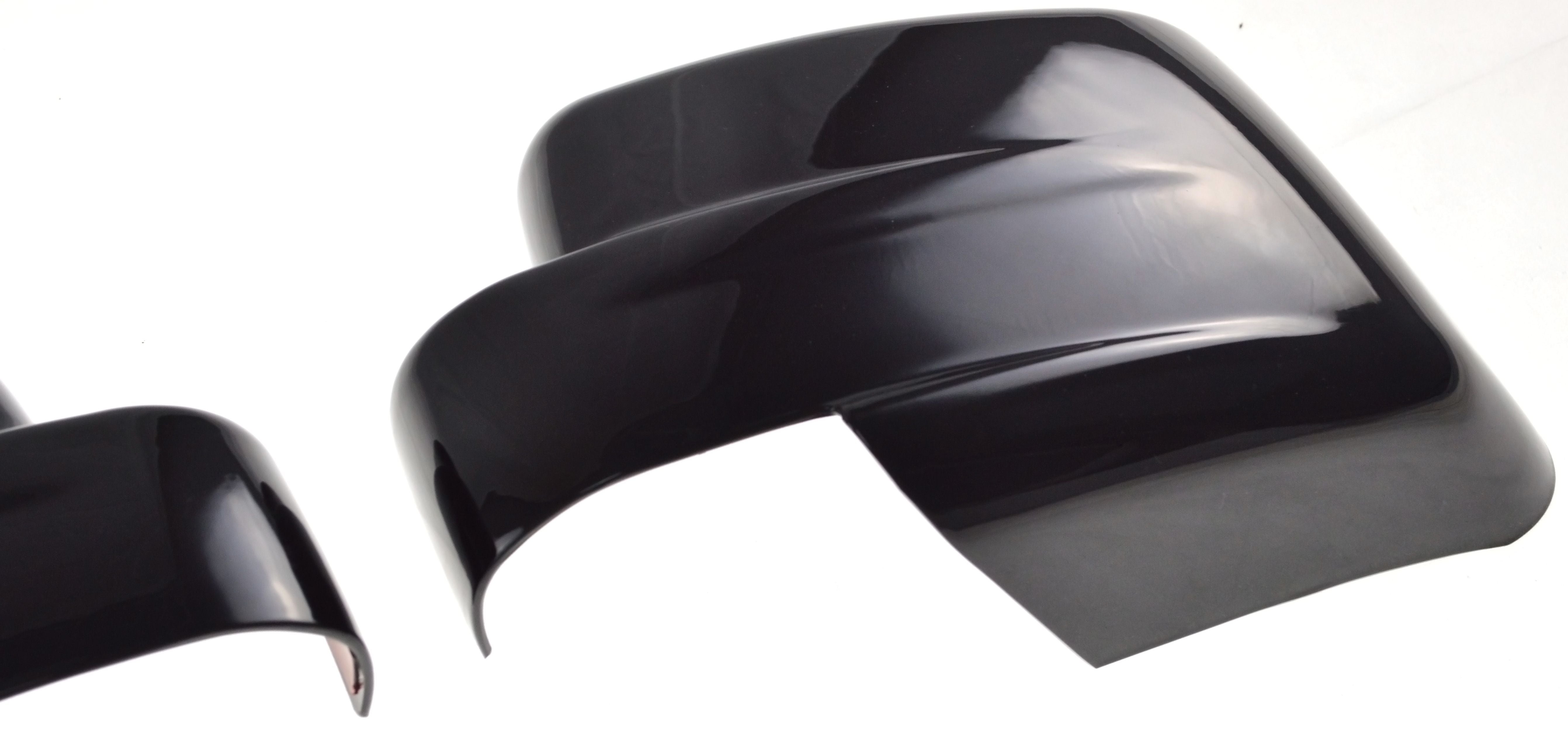 MC6243BLK 09-17 Jeep Patriot 2 PCS Full Gloss Black Tape-on Mirror Cover