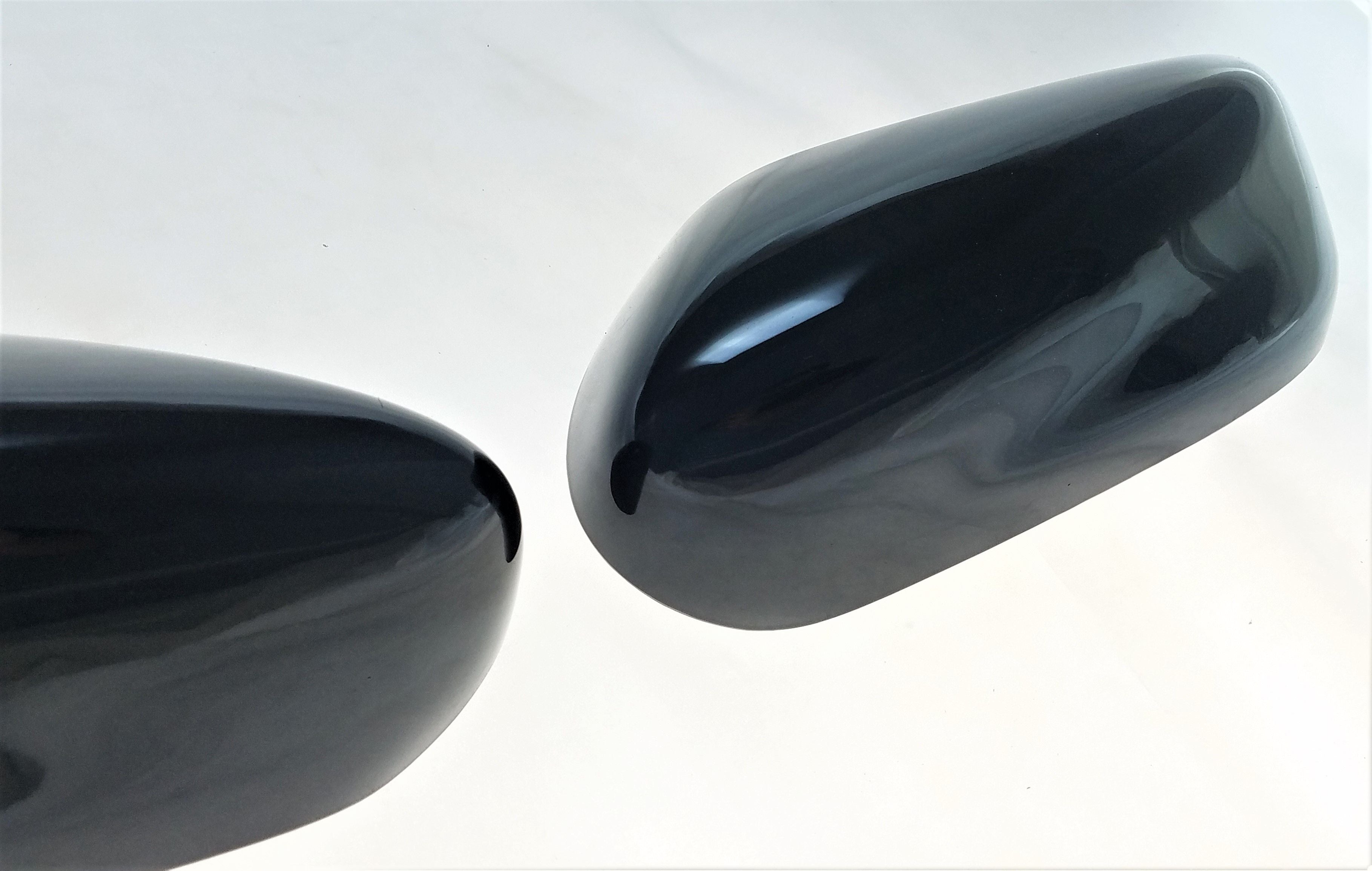 MC6257BLK 13-18 Nissan Altima 2 PCS No Turn Signal Top Gloss Black Tape-on Mirror Cover