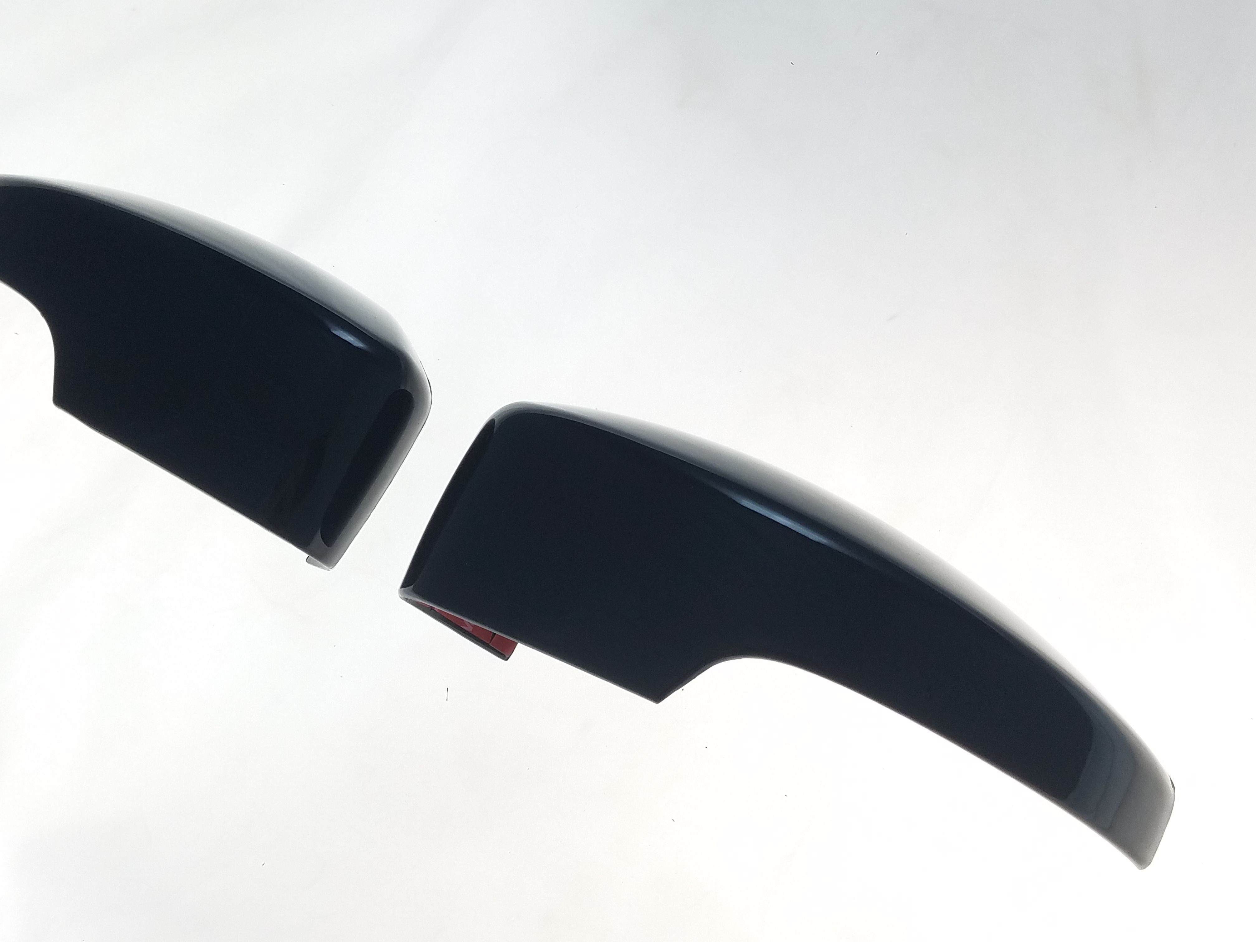 MC6266BLK 17-19 Ford Escape 2 PCS With Turn Signal Top Gloss Black Tape-on Mirror Cover