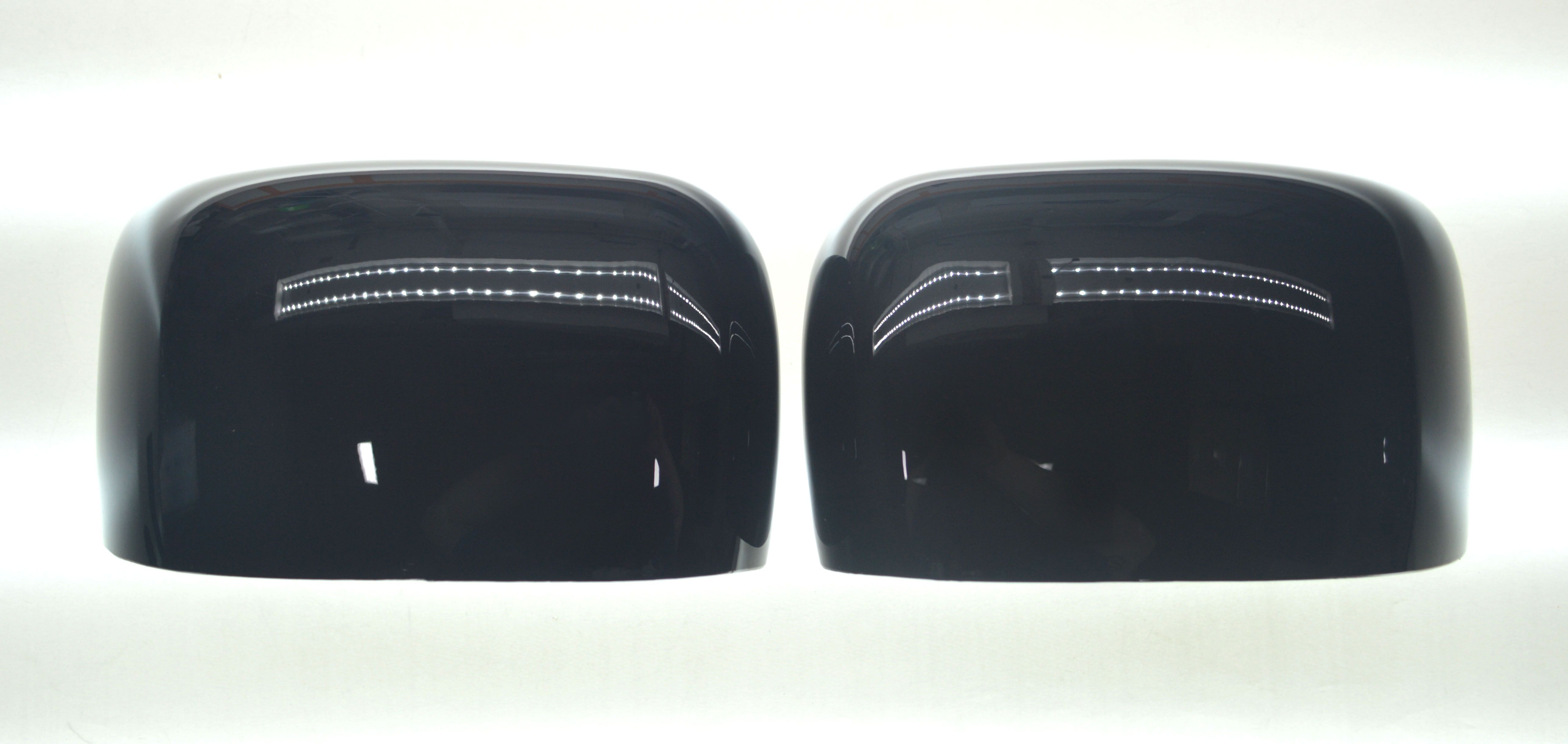 MC6269BLK 15-22 Jeep Renegade 2 PCS No Turn Signal Full Gloss Black Tape-on Mirror Cover