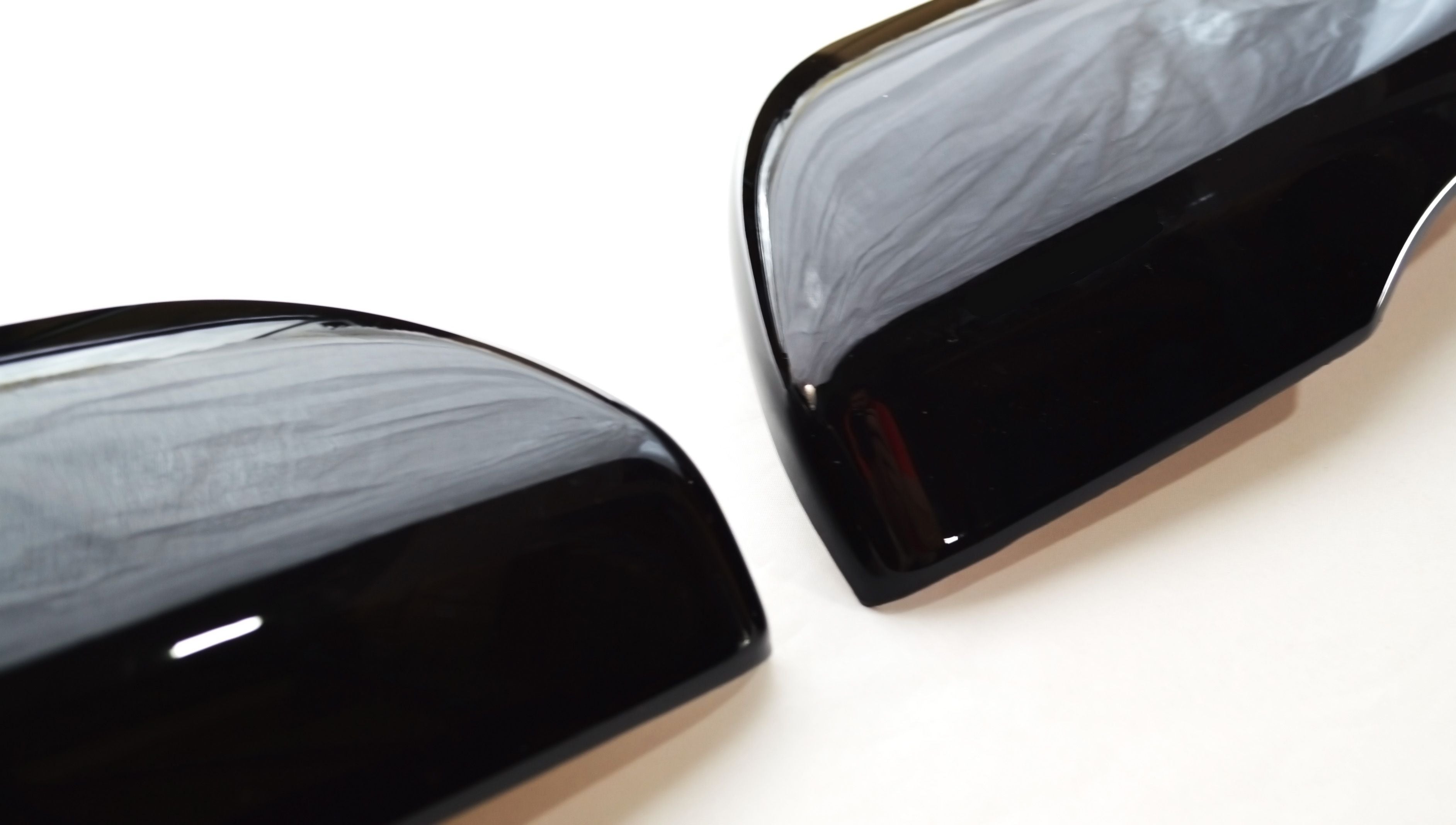 MC6276BLK 15-22 Ford Edge 2 PCS With Turn Signal Top Gloss Black Tape-on Mirror Cover