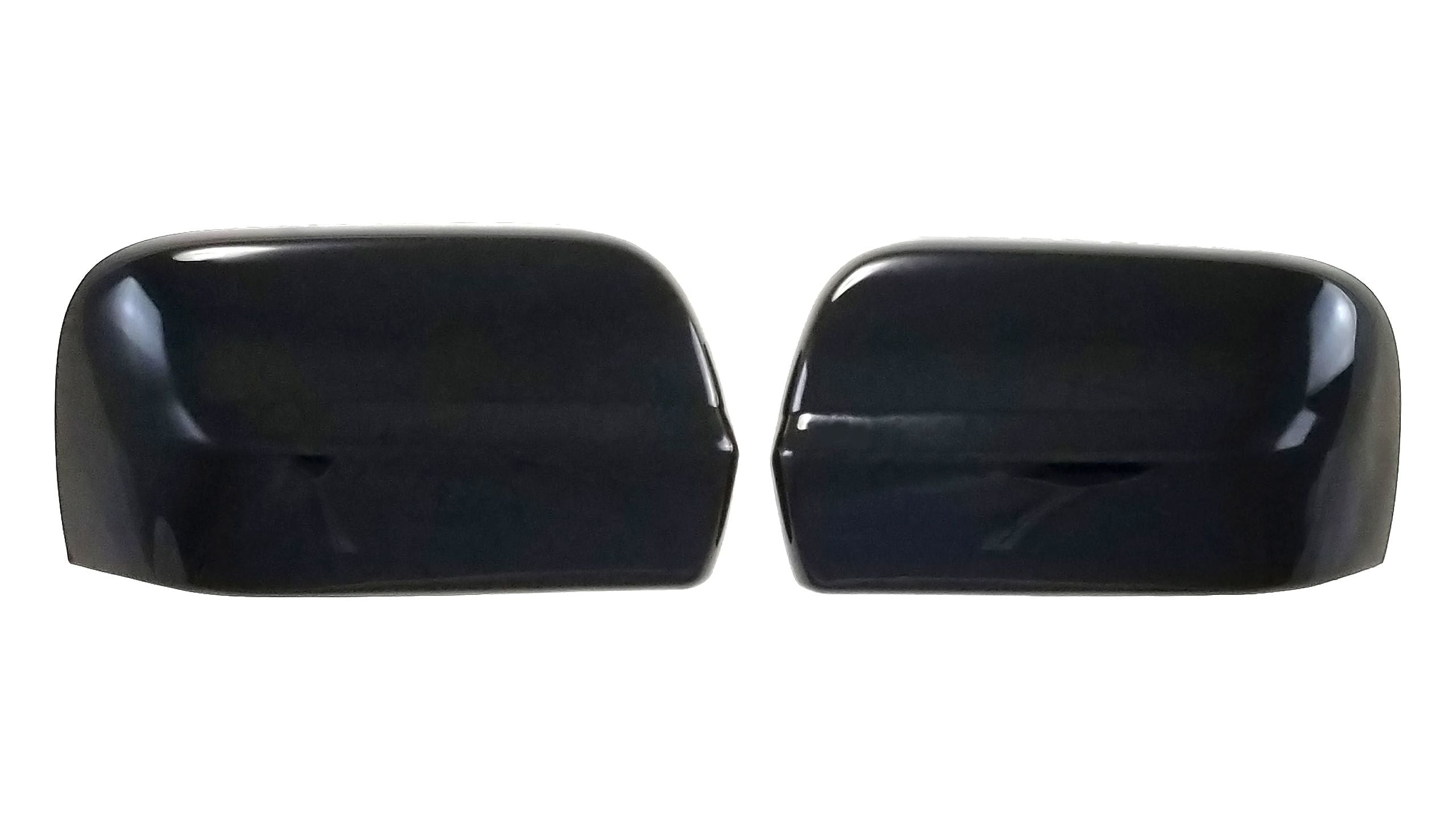 MC6297BLK 17-22 Nissan Titan 2 PCS No Turn Signal Top Gloss Black Tape-on Mirror Cover