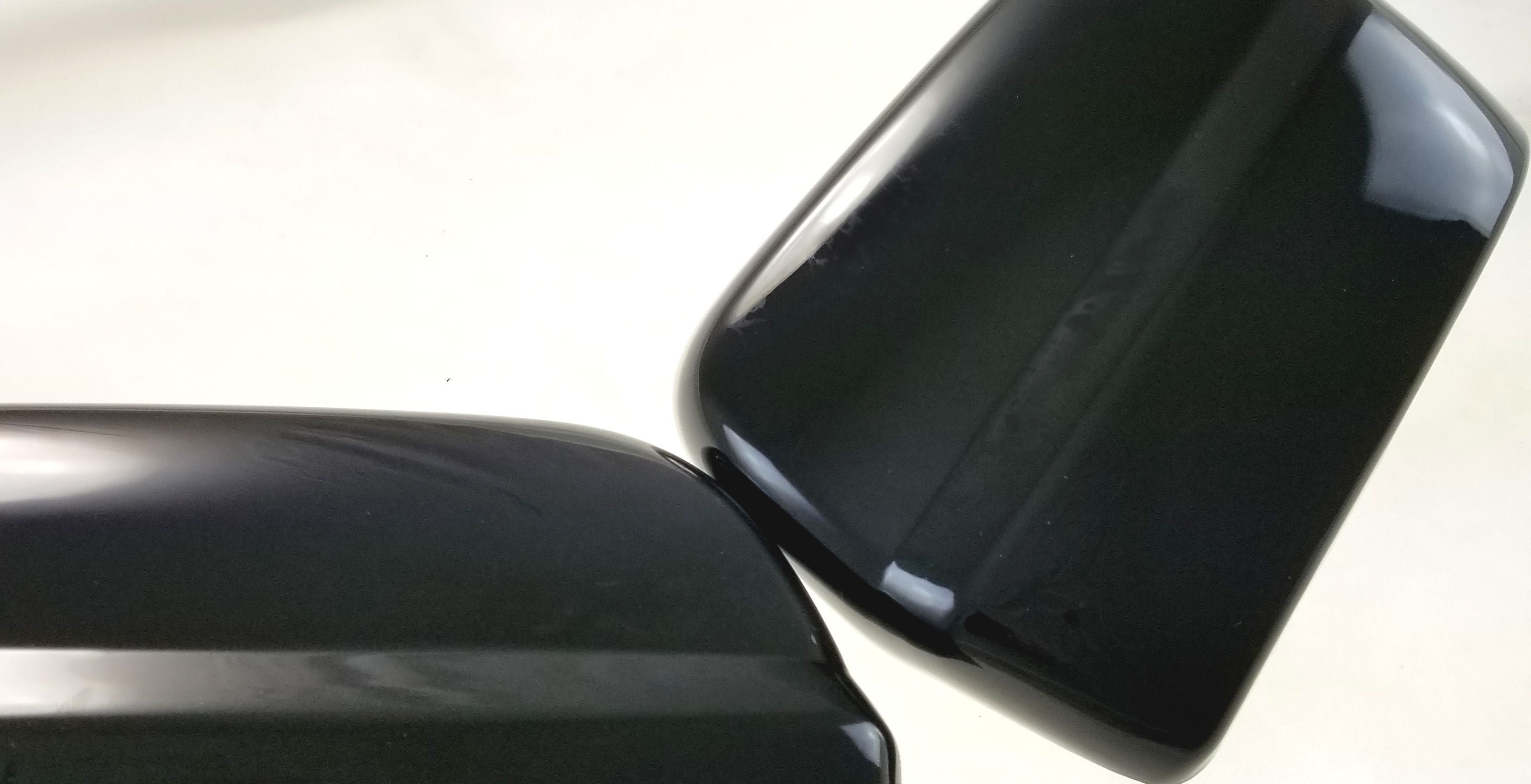 MC6297BLK 17-22 Nissan Titan 2 PCS No Turn Signal Top Gloss Black Tape-on Mirror Cover