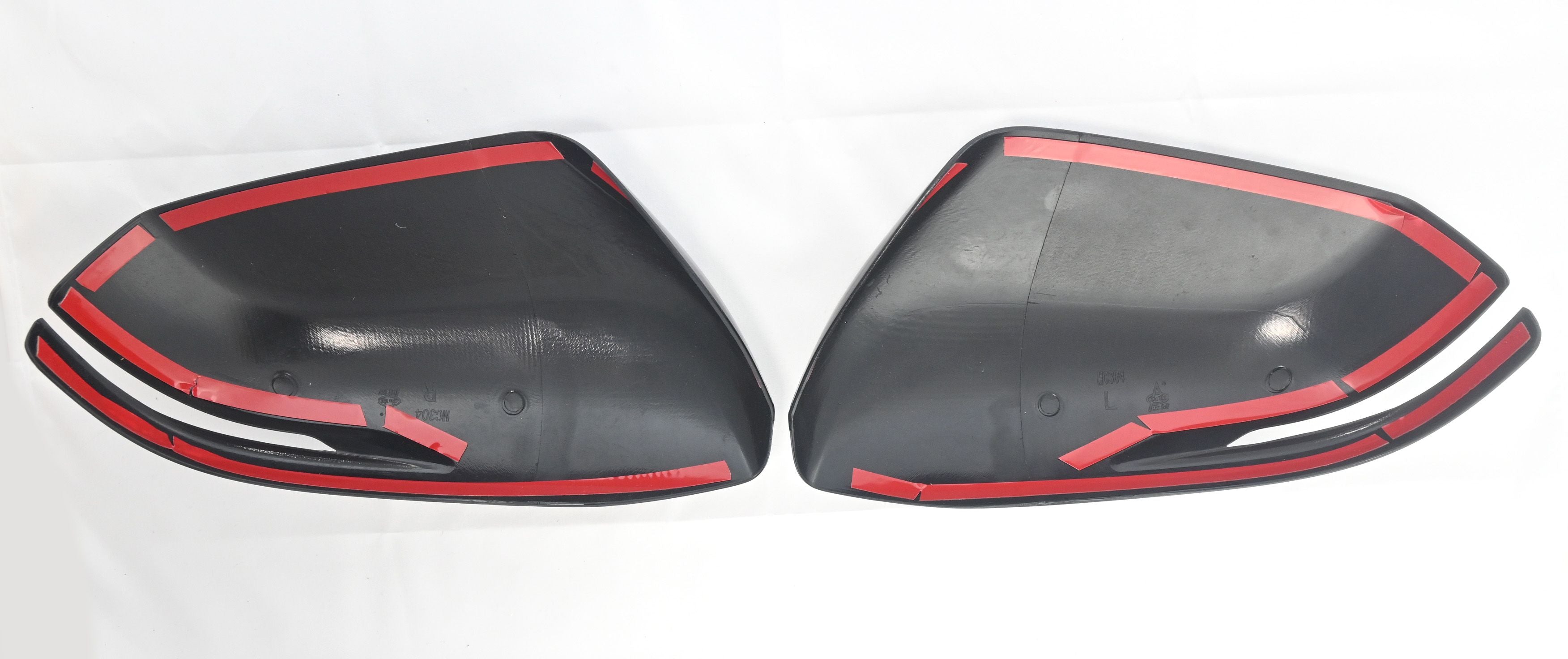 MC6304BLK 17-22 Honda CR-V 2 PCS With Turn Signal Top Gloss Black Tape-on Mirror Cover