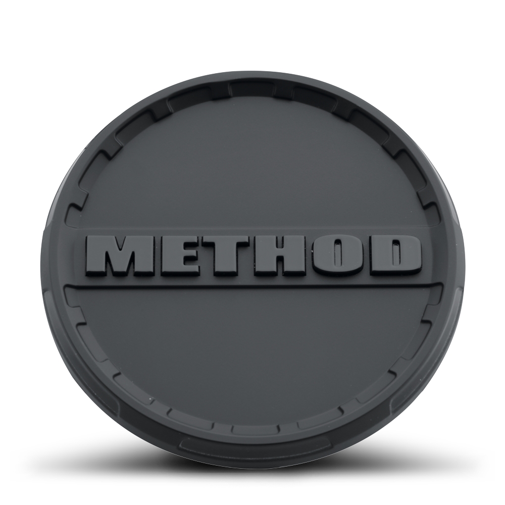 Method black snap-in center cap for universal fit