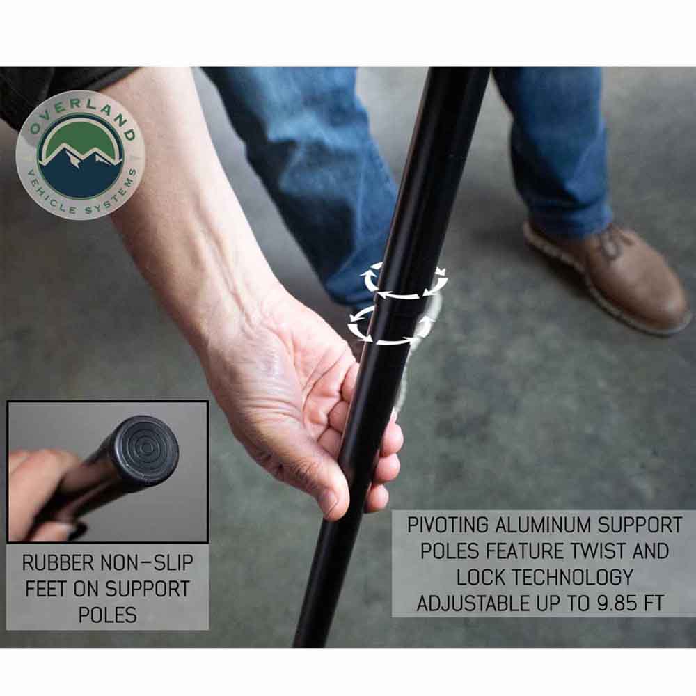 Overland Vehicle Systems HD Nomadic 180 awning for mid-high roof vans - view 7