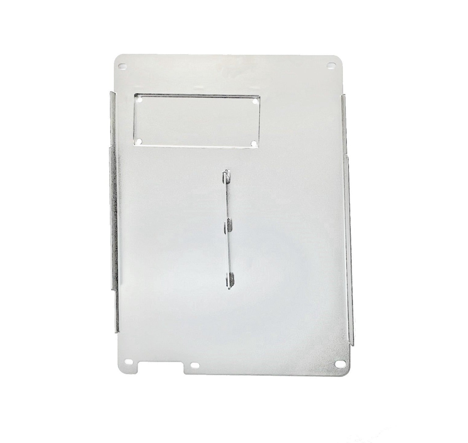 Aluminum middle skid plate for Ford Bronco 4-door 2021, top view on white background.