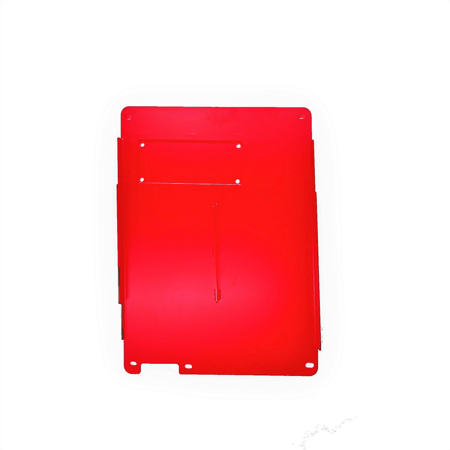 Red middle skid plate for Ford Bronco 4-door 2021, off-road protection accessory