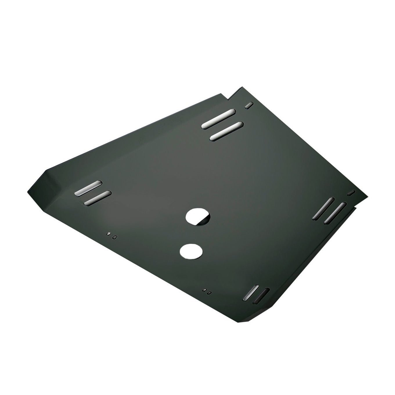 Steel middle transmission skid plate for Toyota 4Runner Gen 5, shown on white background
