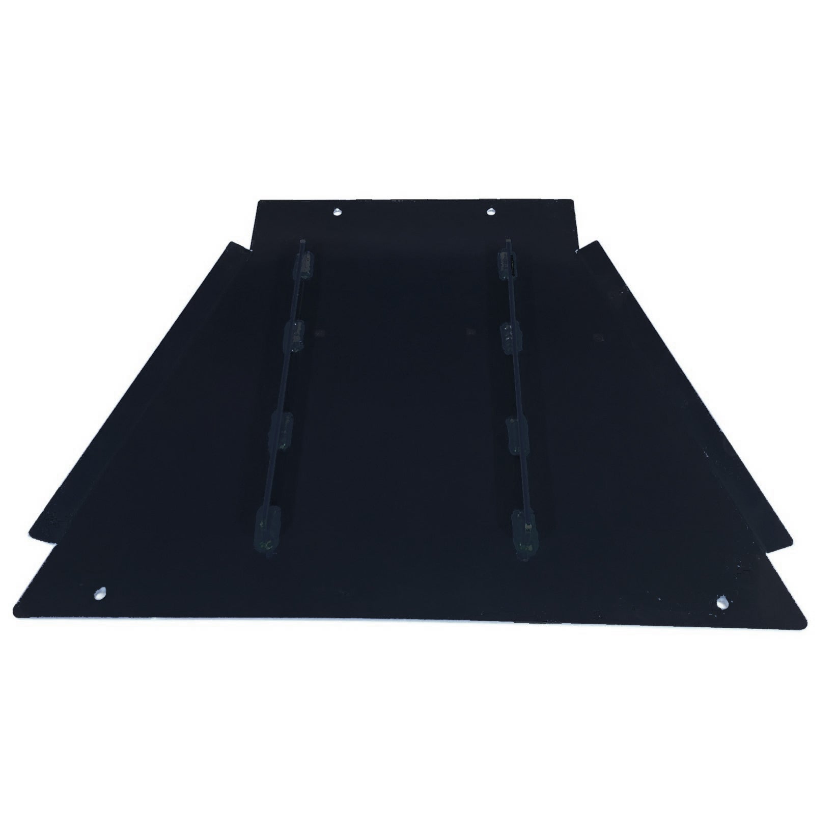 Steel transmission skid plate for Toyota Sequoia Gen 2, black, with mounting holes