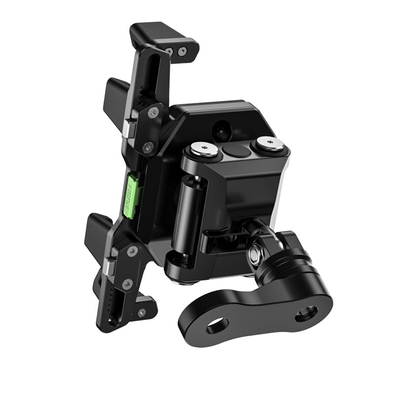 LOBOO PH06 Motorcycle Phone Holder – Adjustable Anti-Vibration Mount with Wireless & Wired Fast Charging, 360° Rotation