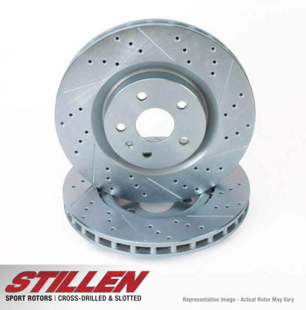 STILLEN cross drilled and slotted rotors for 2003-2005 Nissan Titan