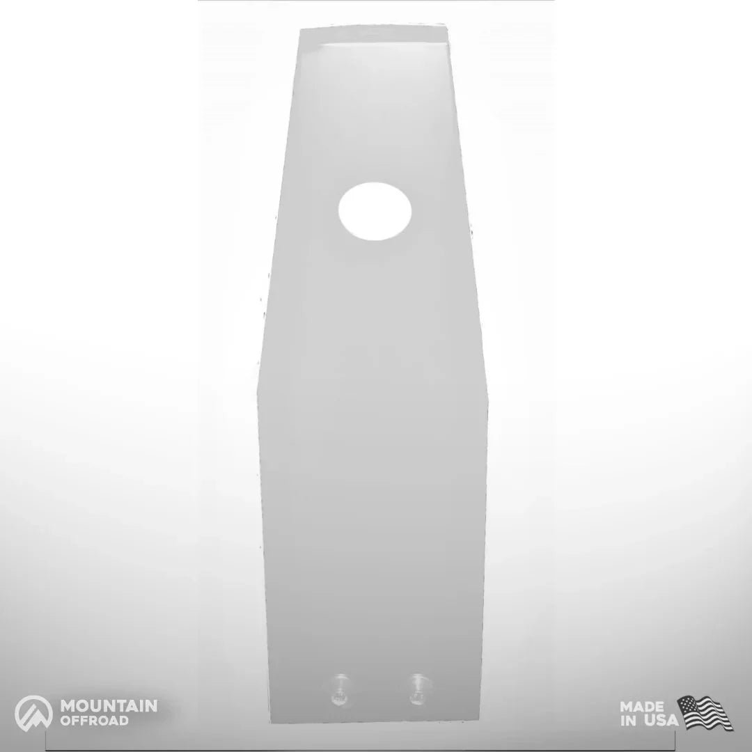 Aluminum oil pan transmission skid plate for Jeep Wrangler JL 2.0L Turbo, top view