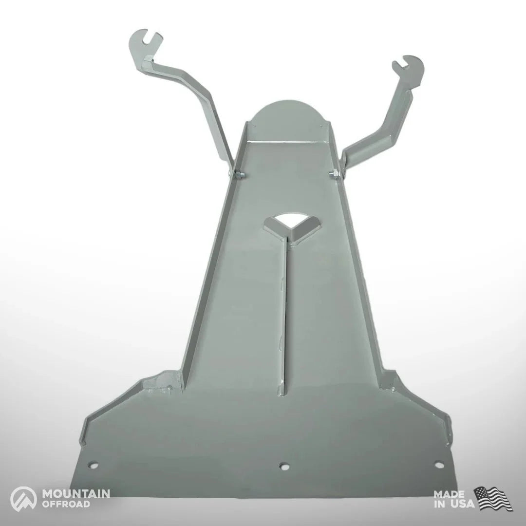 M.O.R.E. steel oil pan and transmission skid plate for Jeep Wrangler JL Unlimited 3.6L 2021+ - view 12