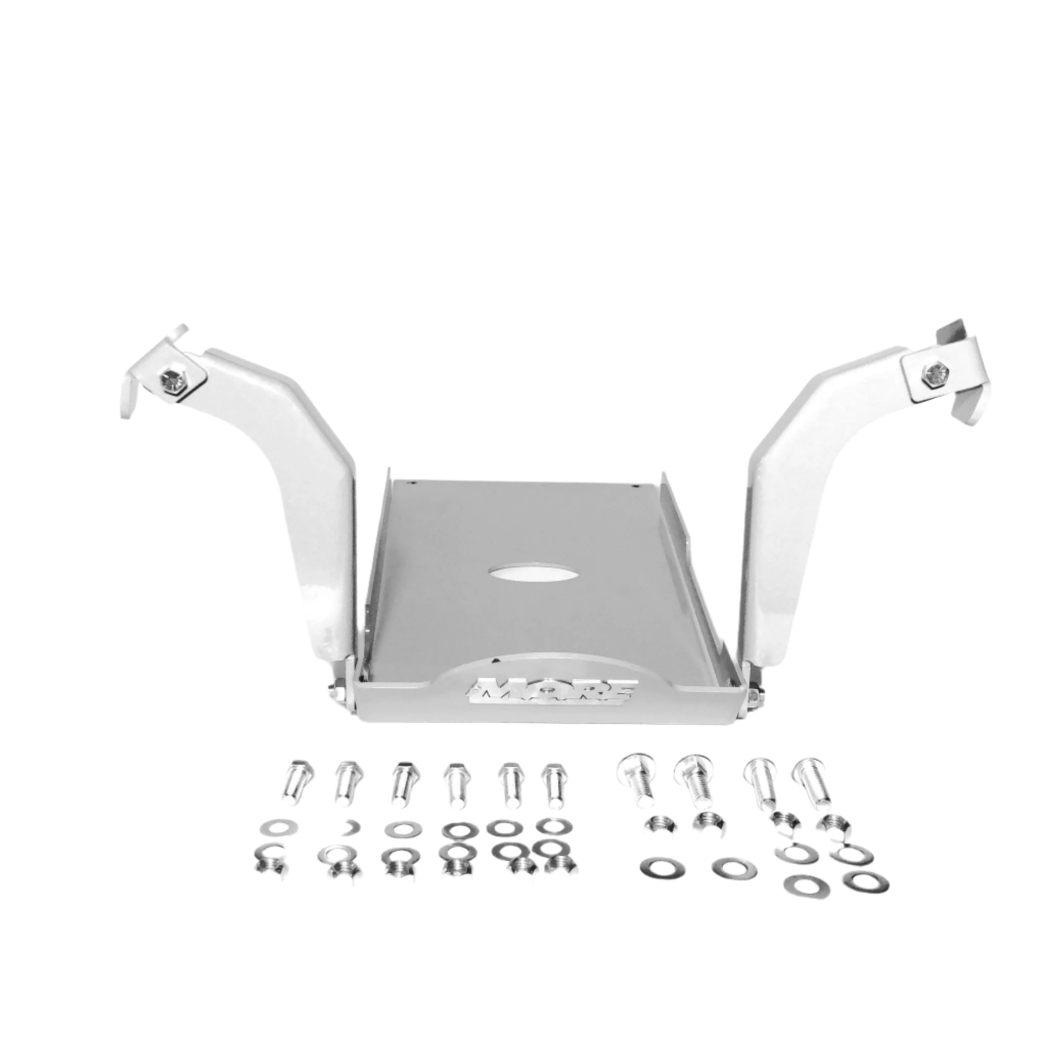 Aluminum transmission skid plate with mounting hardware for Jeep Wrangler TJ