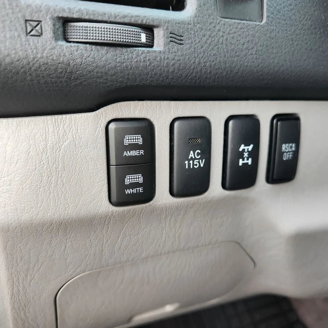 Cali Raised LED dual function amber and white OEM style switch for Toyota trucks