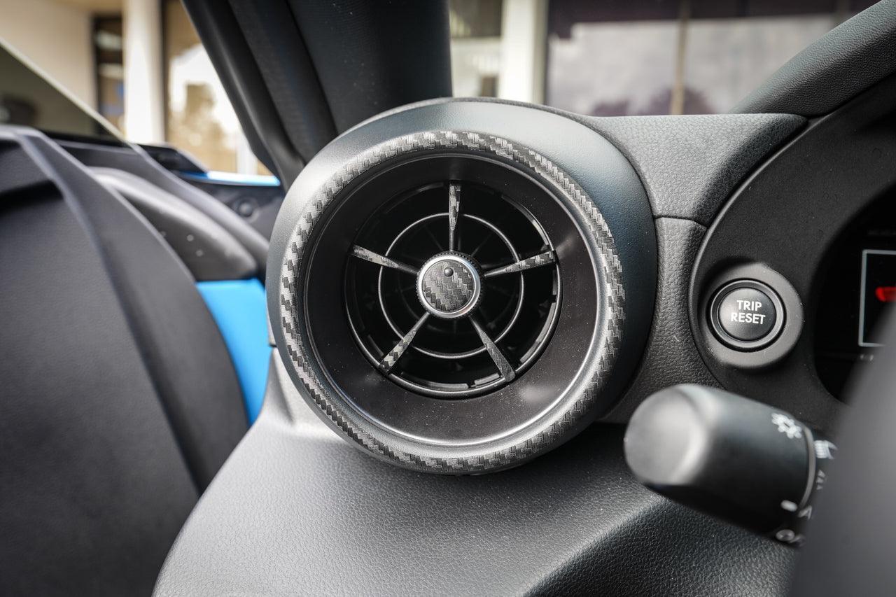 Outer AC Vent Trim 3D Carbon Overlays - 2022+ BRZ / GR86