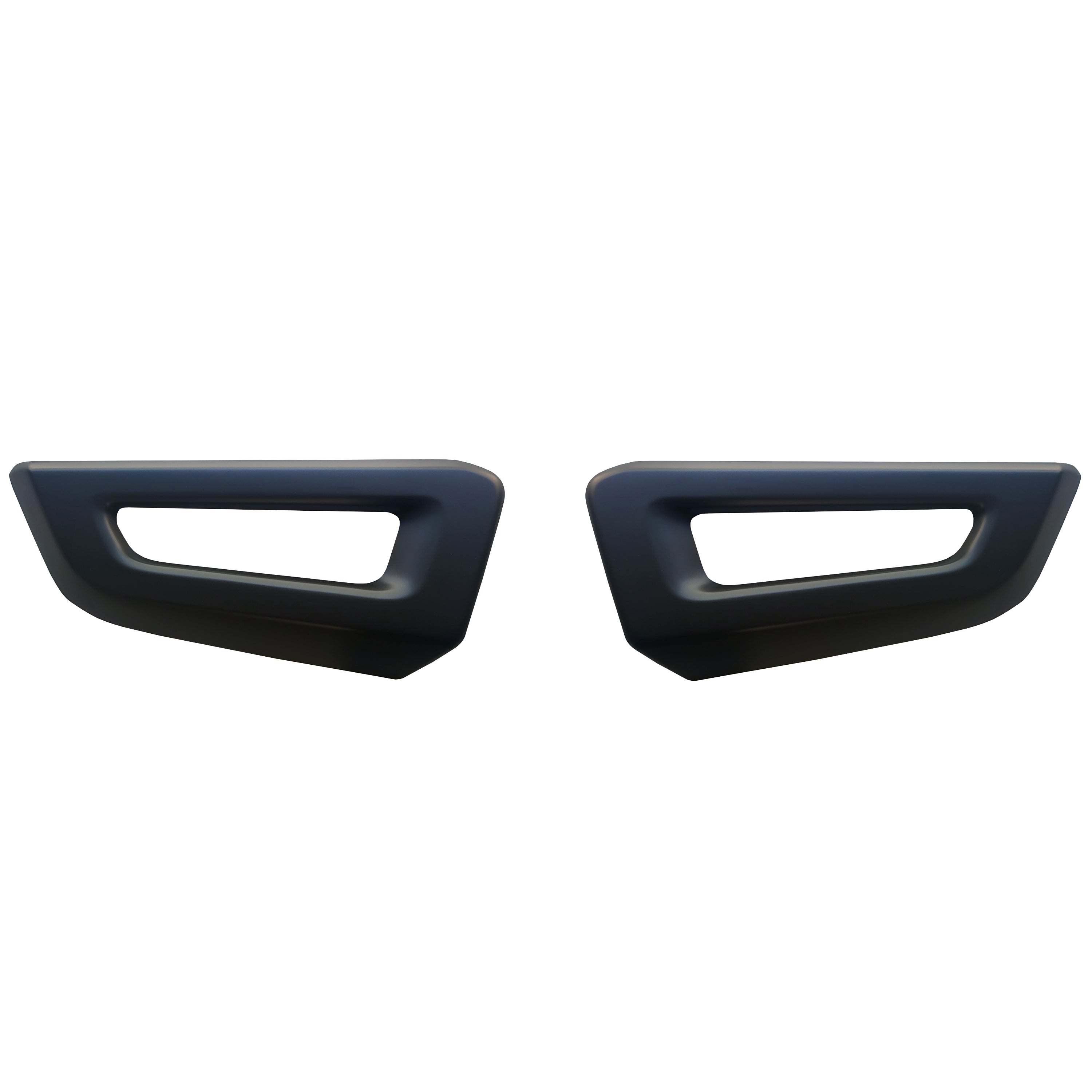 Paintable ABS Front Side Bumper Overlays for 2016-2020 Ford F150 Raptor, ready for custom coloring to match or contrast the vehicle's exterior.