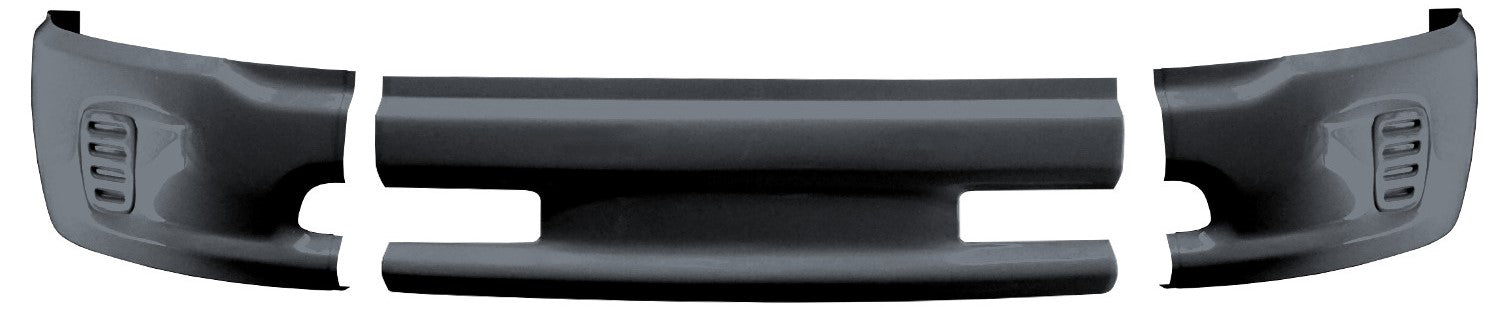 Paintable ABS front bumper cover for 2013-2018 Ram 1500, no fog lamp or sensor holes, ready for painting
