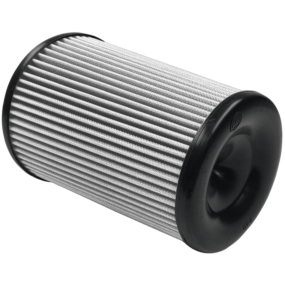 Dry S&B S&B Intake Replacement Filter with black top and bottom on a transparent background