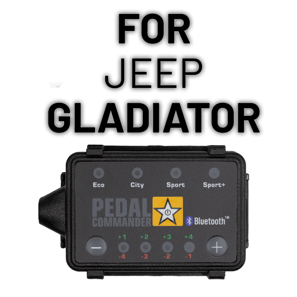 Pedal Commander throttle response controller for Jeep Gladiator with Bluetooth connectivity