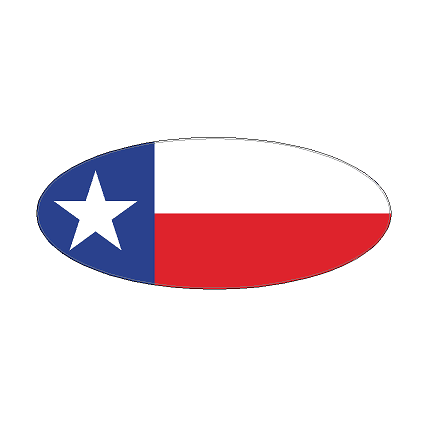 Printed Series US States Ford Bronco Rear Oval Emblem Overlay (Full Print) - 2021-2024 Bronco / Bronco Sport