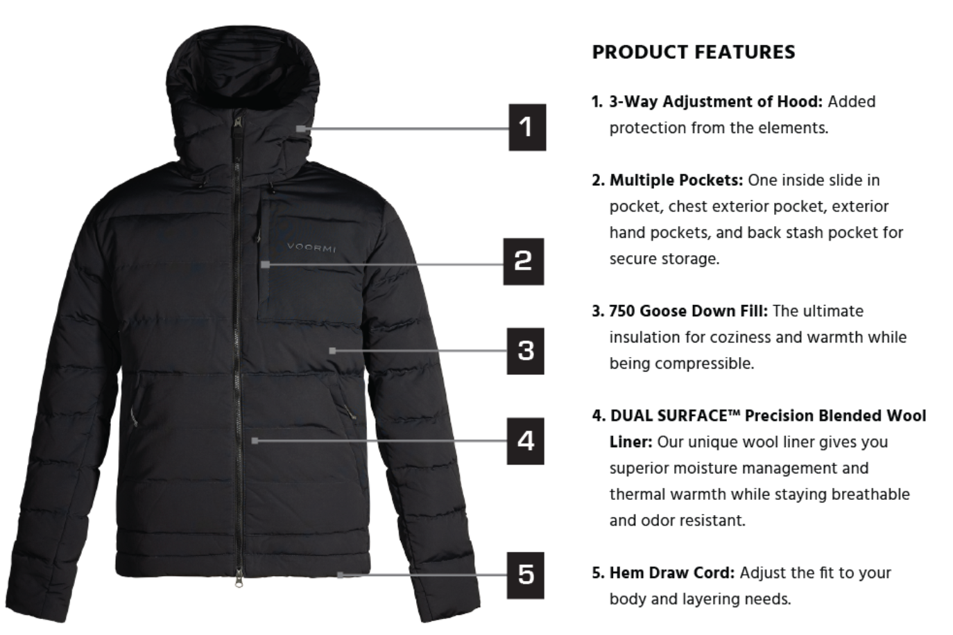 Voormi - Zapatillas de deporte para hombre VOORMI Puffy